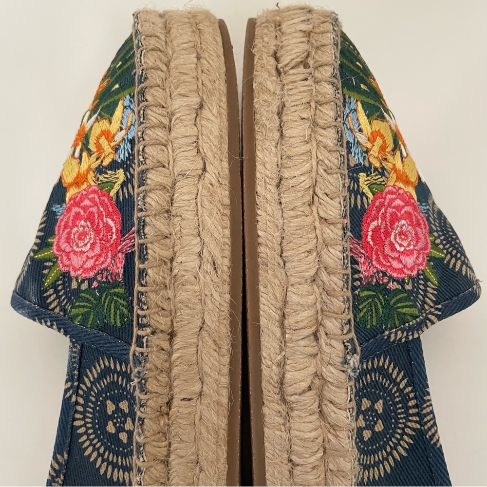 Johnny Was New Anemone Espadrille Slip Ons - Picture 7 of 12